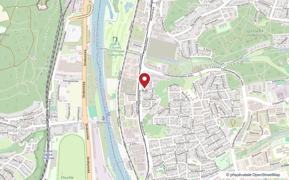 Mapa okolí: Light Studio Praha